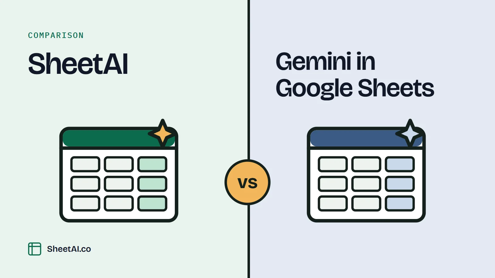 SheetAI vs Gemini in Google Sheets: the two tools side by side