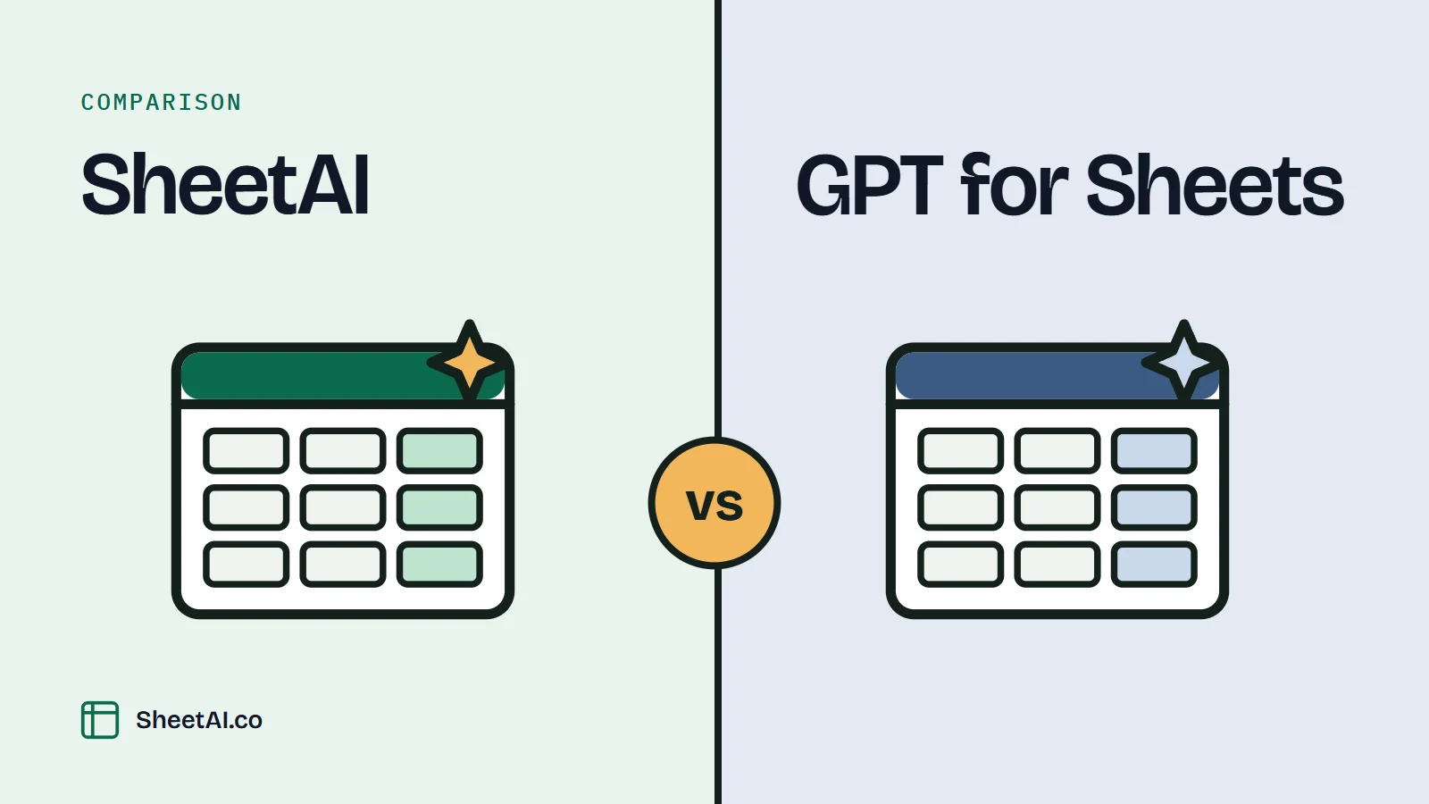 SheetAI vs GPT for Sheets: the two tools side by side