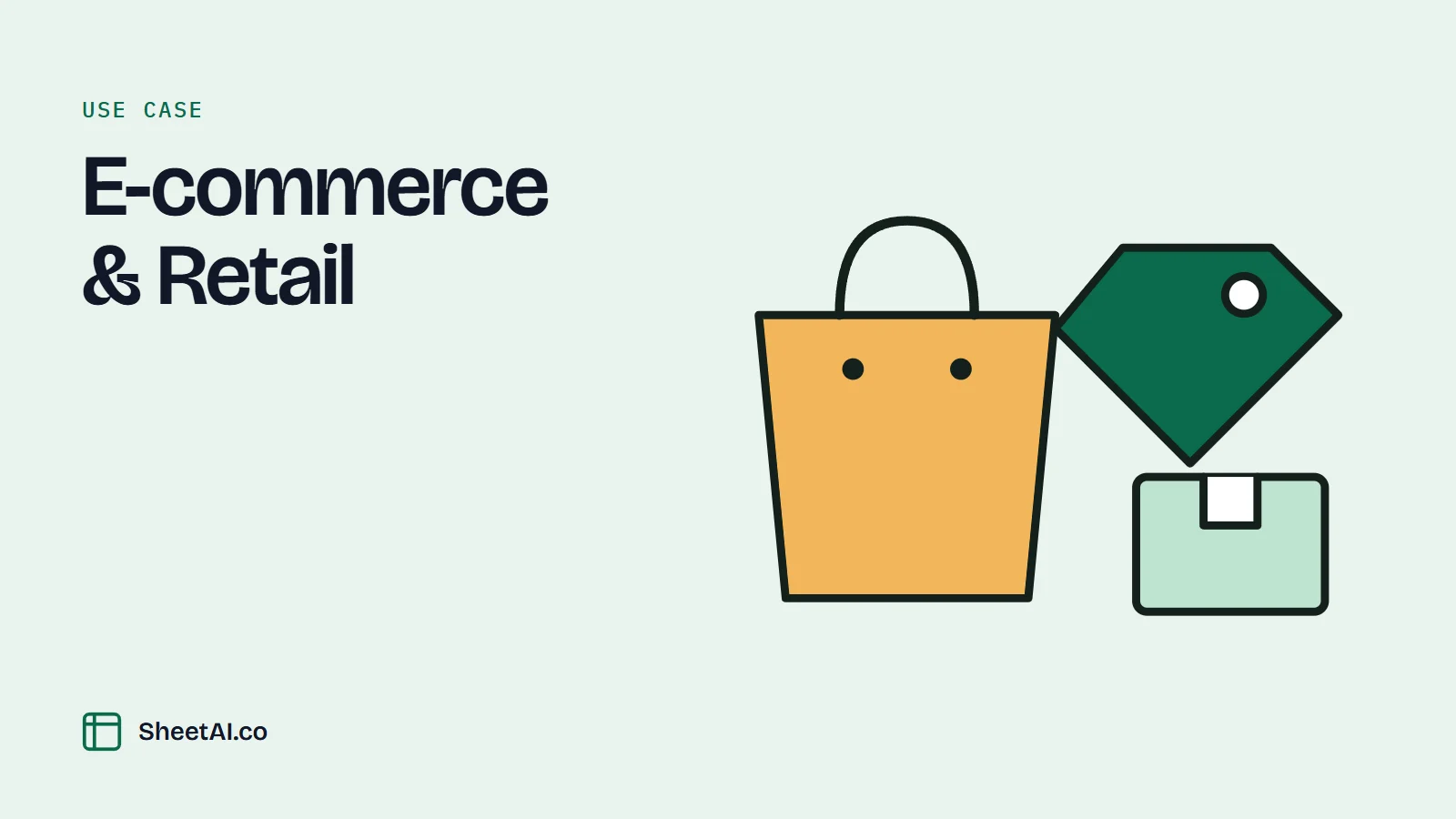 E-commerce & Retail: illustration for SheetAI's e-commerce & retail use case