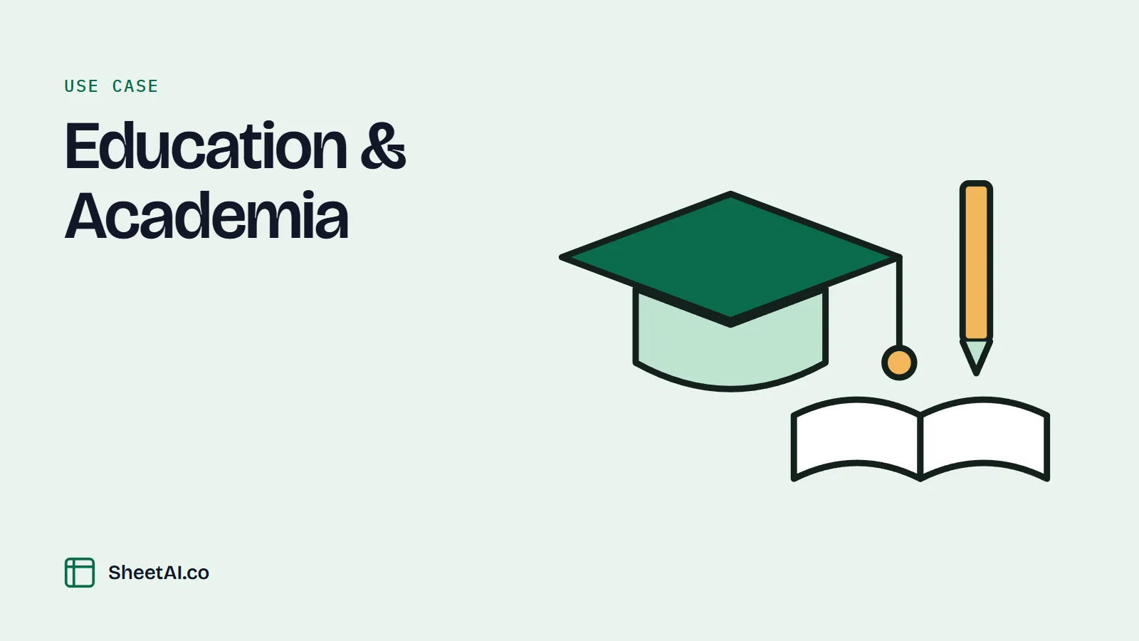 Education & Academia: illustration for SheetAI's education & academia use case